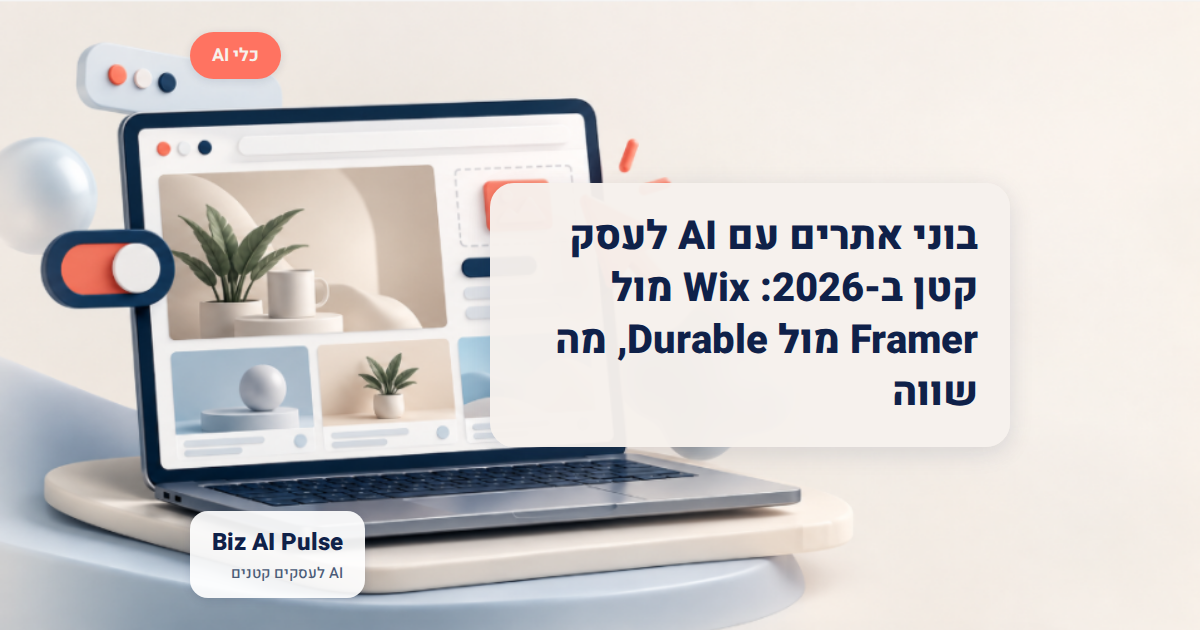 בוני אתרים עם AI לעסק קטן