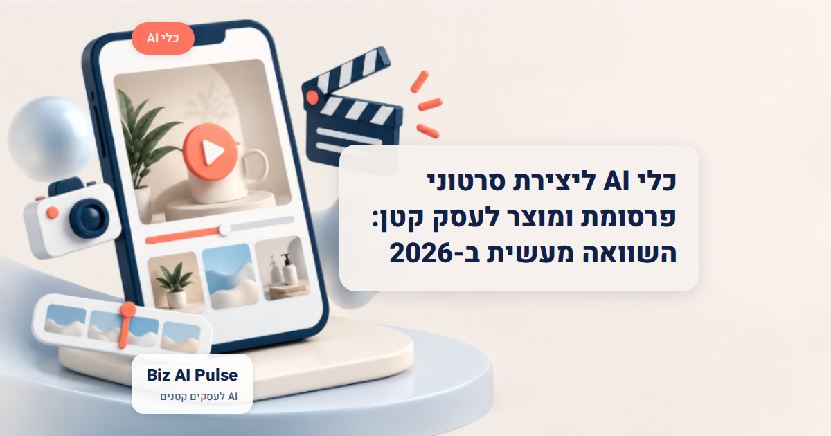 כלי AI ליצירת סרטוני פרסומת ומוצר